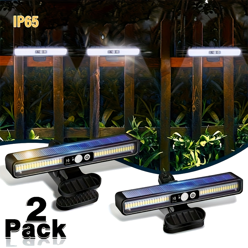 Outdoor Power For Lights - ไฟพลังงานแสงอาทิตย์แบบหนีบติดตั้งภายนอก กันน้ำ ไฟรั้วพลังงานแสงอาทิตย์พร้อมหลอด LED 36 ดวง