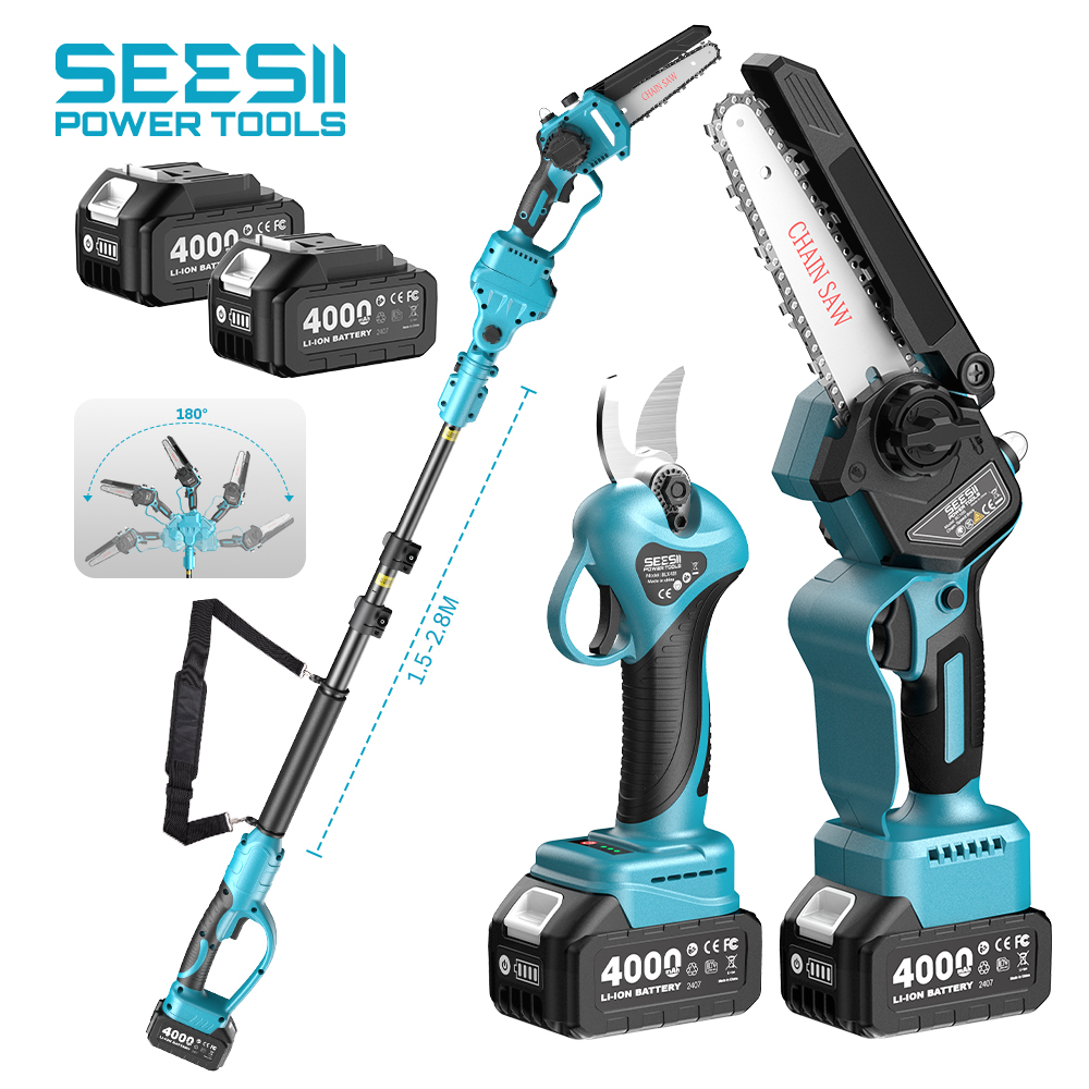 Electric Chainsaw Battery - กรรไกรไฟฟ้าไร้สาย SEESII 3-in-1 แบบไม่มีแปรงถ่าน ขนาด 30
