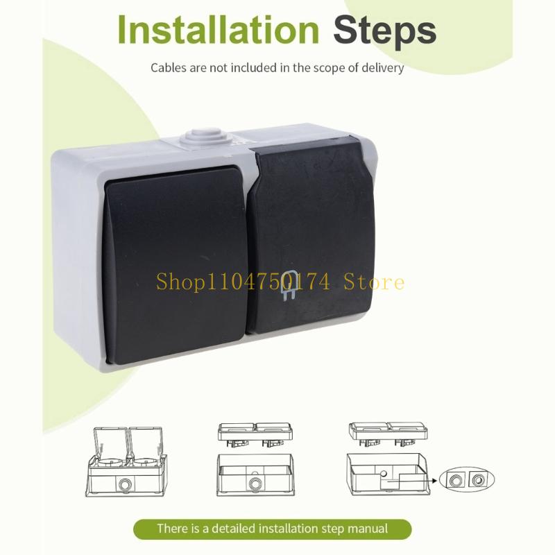 ซ็อกเก็ตกลางแจ้งกันน้ำพร้อมแผง - Outdoor Power Outlet Install บทวิจารณ์และราคา