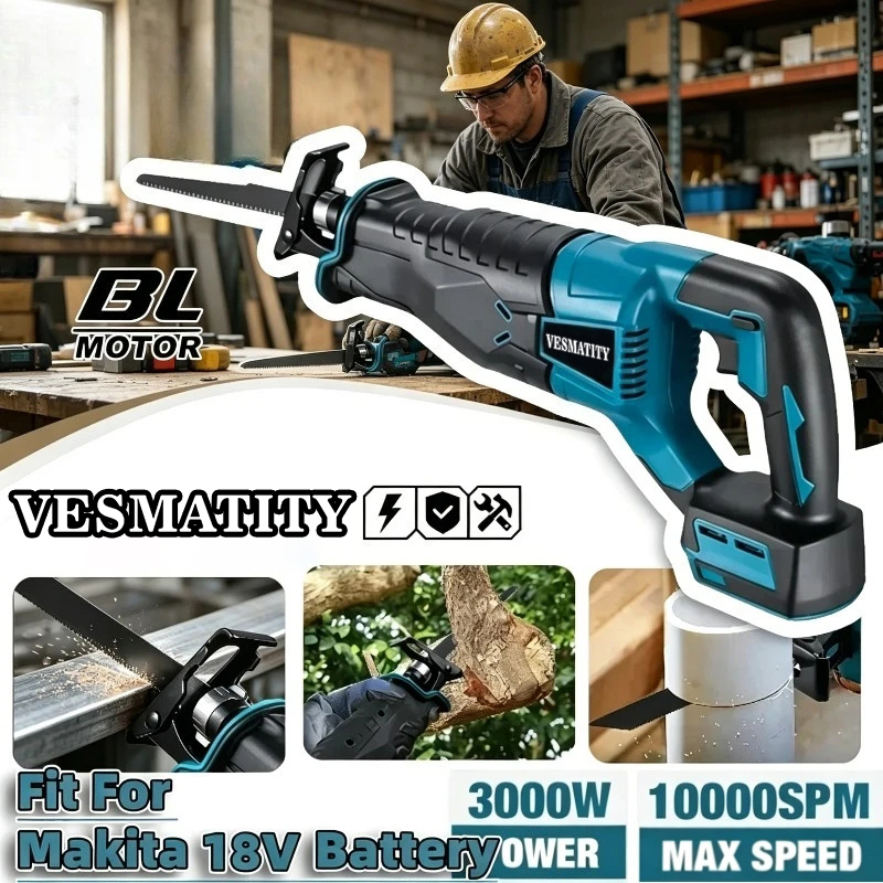 เลื่อยลูกสูบไร้สายแบบไร้แปรงถ่ - Electric Chainsaw Battery บทวิจารณ์และราคา