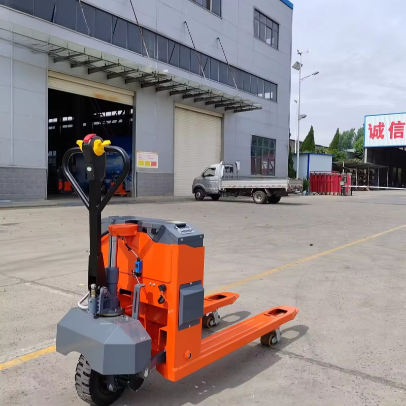 รถยกพาเลทไฟฟ้าล้อใหญ่สีแดงสำหร - Outdoor Power Pallet Jack บทวิจารณ์และราคา