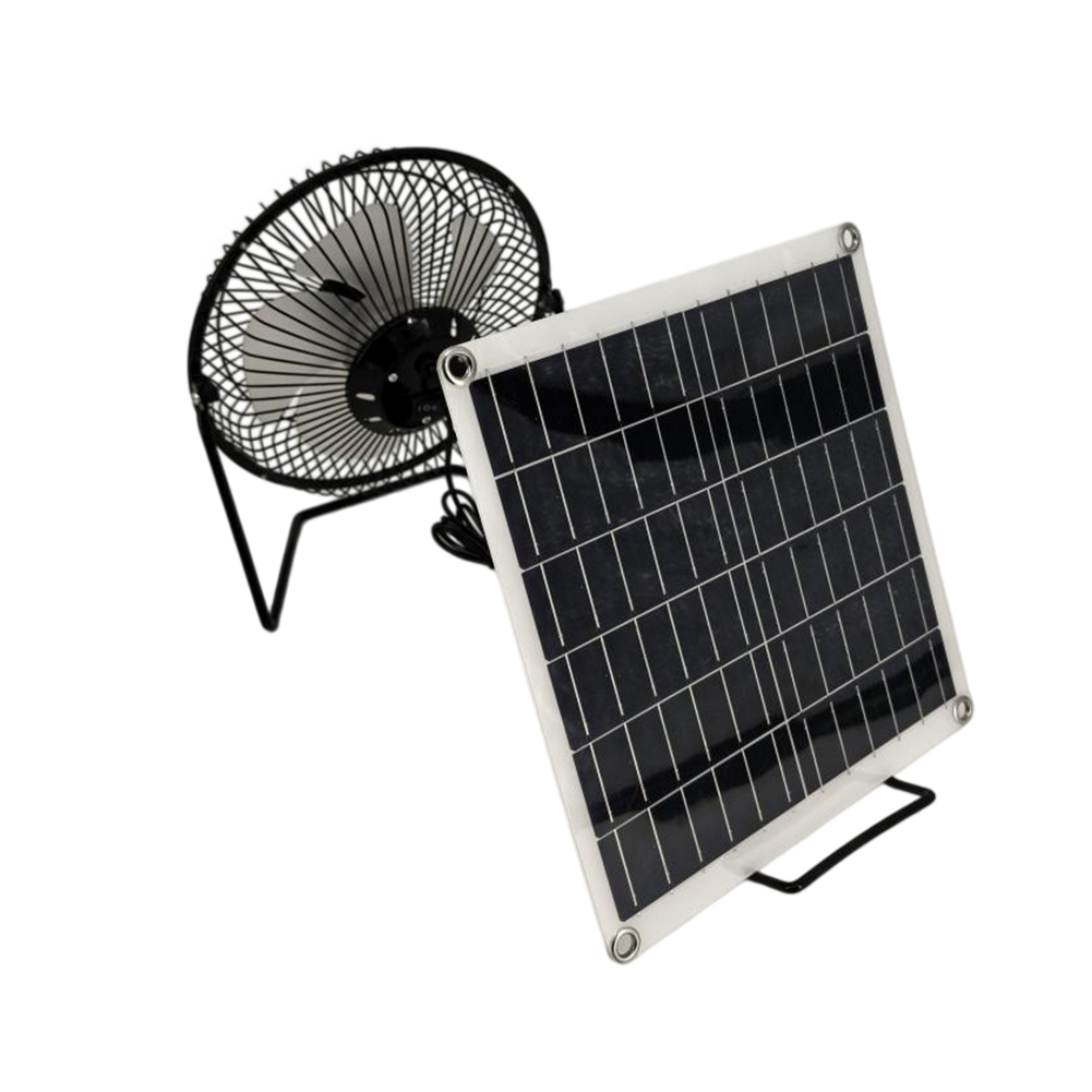 พัดลมแผงโซลาร์เซลล์ 10W ใช้ได้ - Panel Power Outdoor บทวิจารณ์และราคา