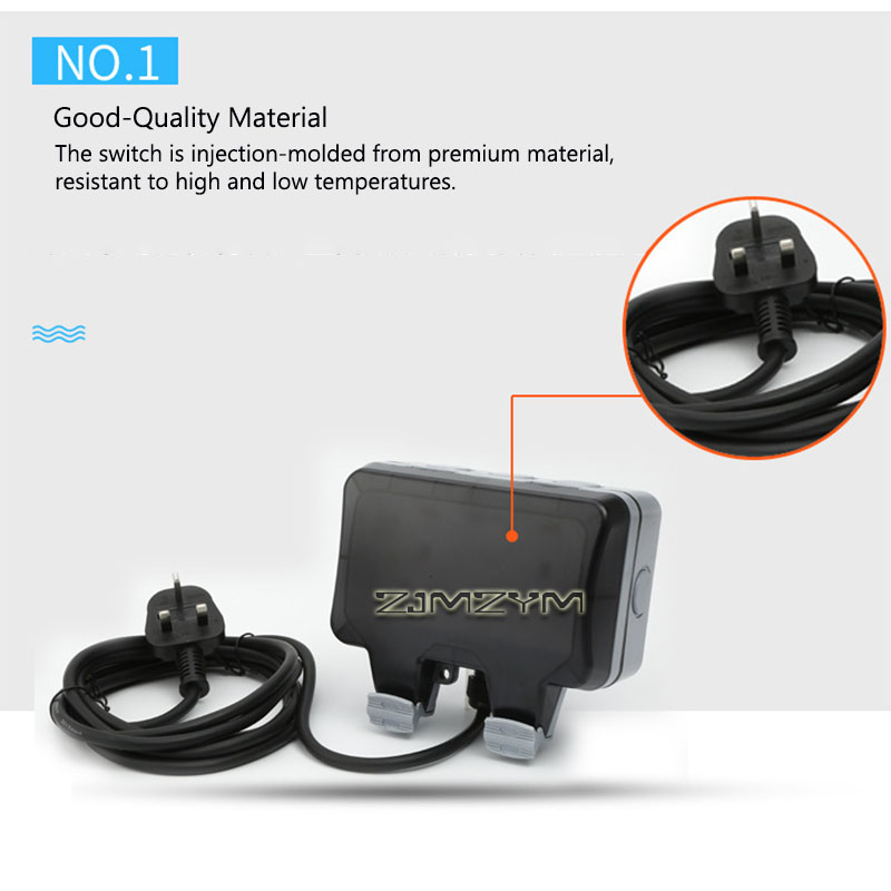 เต้ารับกันน้ำสำหรับใช้งานกลางแ - Outdoor Power Outlet Waterproof บทวิจารณ์และราคา