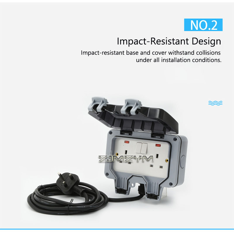 เต้ารับกันน้ำสำหรับใช้งานกลางแ - Outdoor Power Outlet Waterproof บทวิจารณ์และราคา