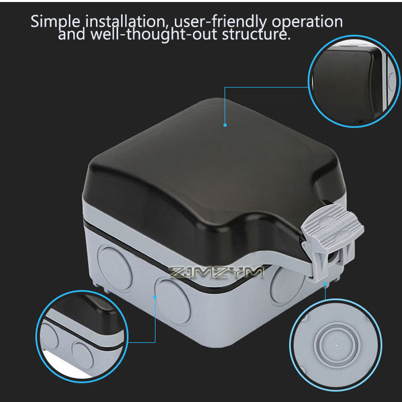 เต้ารับกันน้ำสำหรับใช้งานกลางแ - Outdoor Power Outlet Waterproof บทวิจารณ์และราคา