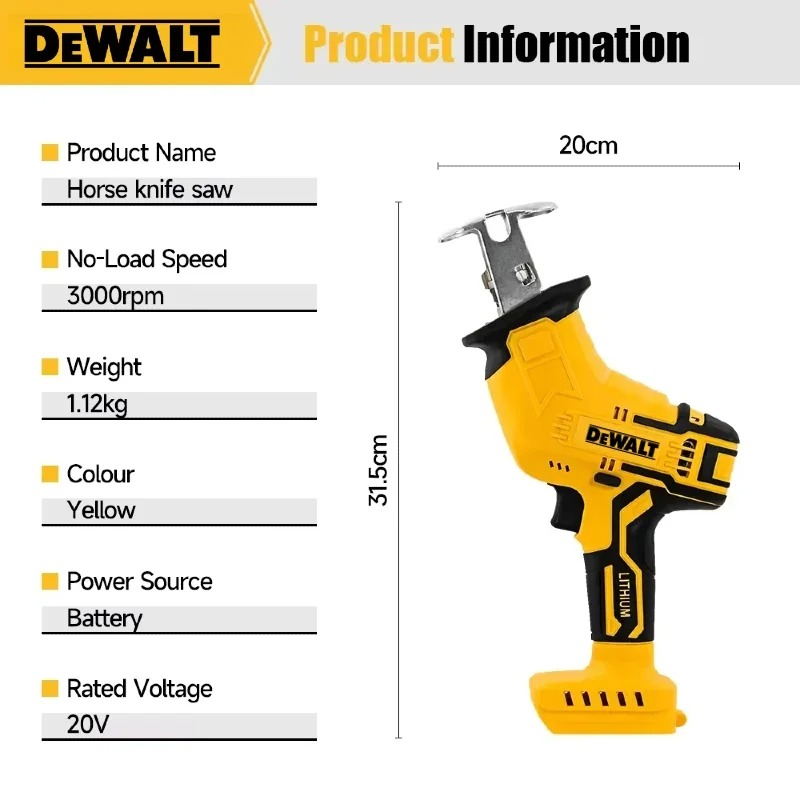 เลื่อยไฟฟ้า Dewalt 2800RPM แบบ - Electric Chainsaw Battery บทวิจารณ์และราคา