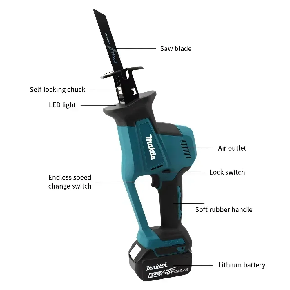 เลื่อยไฟฟ้าไร้สาย Makita DJR18 - Electric Chainsaw Battery บทวิจารณ์และราคา