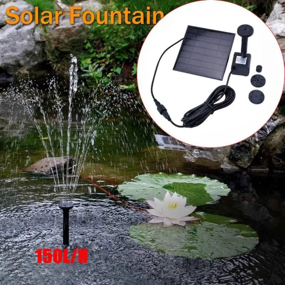 ปั๊มน้ำพุพลังงานแสงอาทิตย์ขนาด - Panel Power Outdoor บทวิจารณ์และราคา