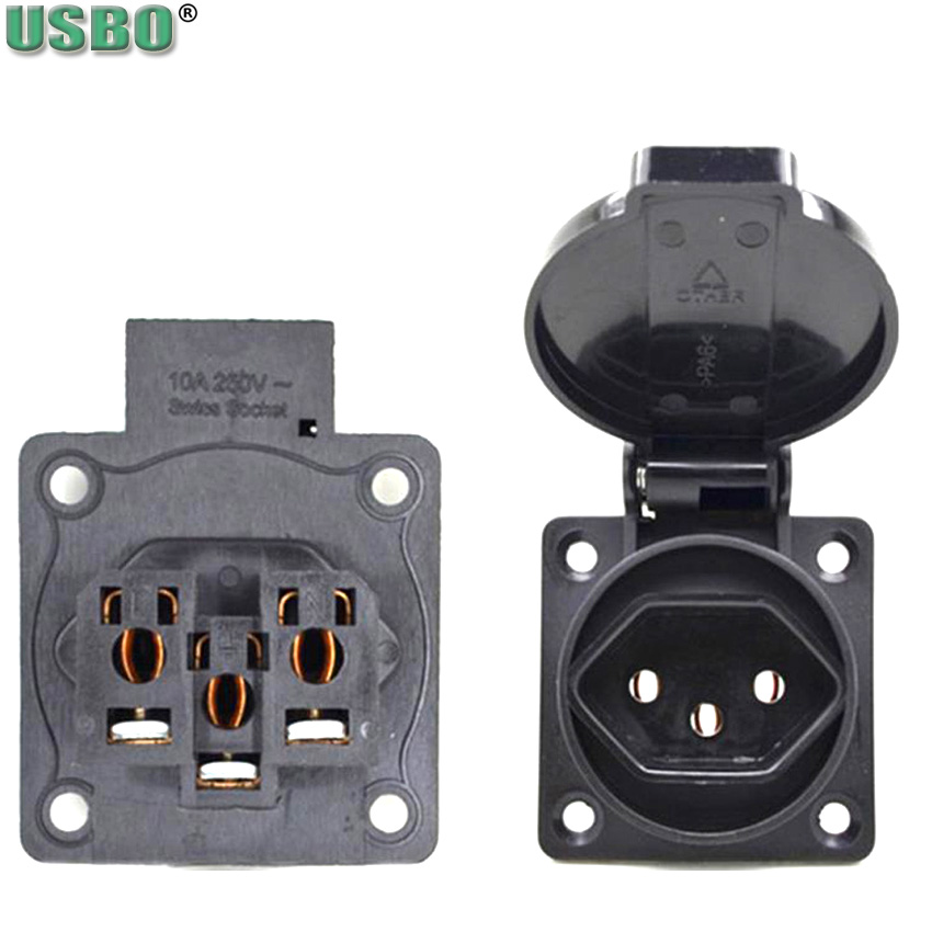 1 ชิ้น ปลั๊กไฟอุตสาหกรรมแบบกัน - Outdoor Power Outlet Waterproof บทวิจารณ์และราคา
