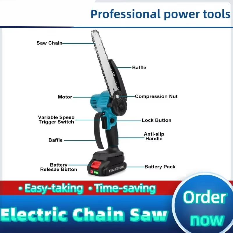 เลื่อยโซ่ไฟฟ้าขนาด 6 นิ้ว สำหร - Electric Chainsaw Battery บทวิจารณ์และราคา