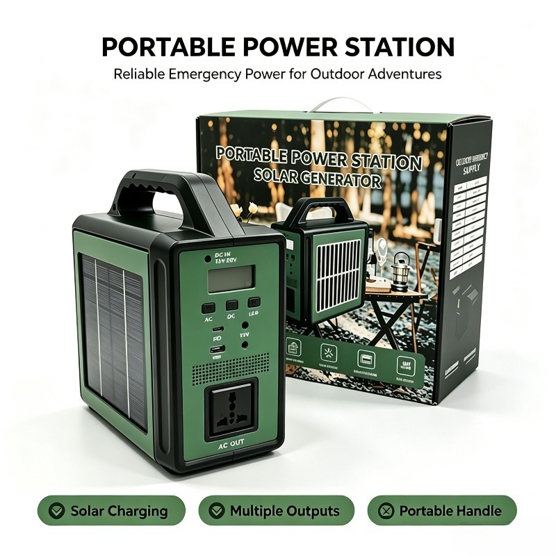 แผงโซลาร์เซลล์แบบพกพา 300W พร้ - Panel Power Outdoor บทวิจารณ์และราคา