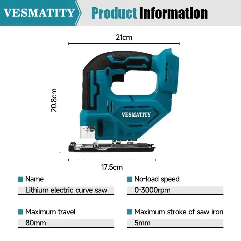 เลื่อยจิ๊กซอว์ไร้สาย DJV182Z 3 - Electric Chainsaw Battery บทวิจารณ์และราคา