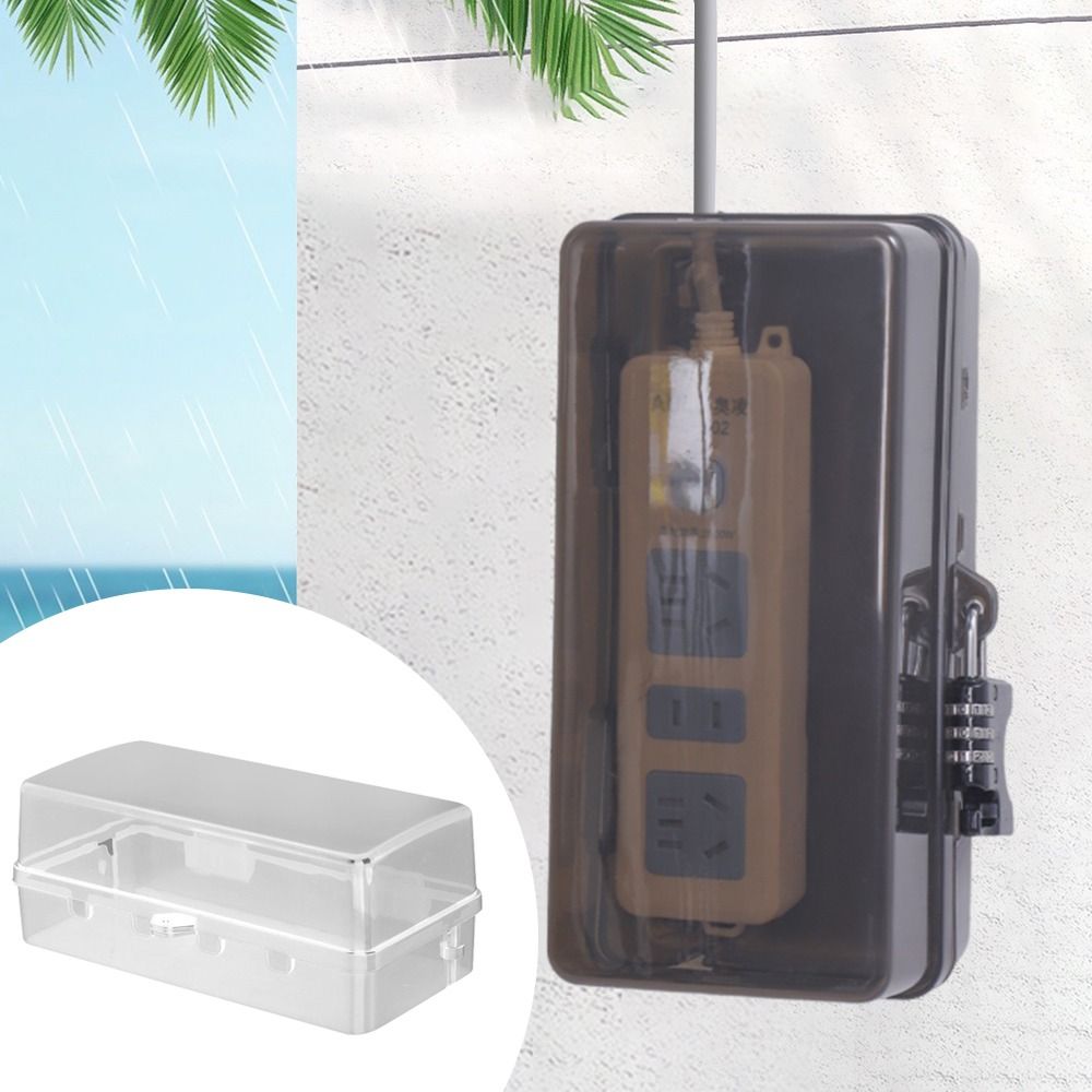 กล่องปลั๊กพลาสติกแบบพกพา กล่อง - Outdoor Power Outlet Waterproof บทวิจารณ์และราคา