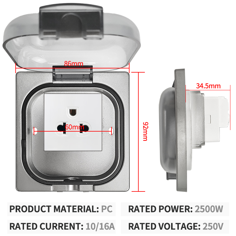 เต้ารับไฟฟ้ากันน้ำกลางแจ้งมาตร - Outdoor Power Outlet Waterproof บทวิจารณ์และราคา